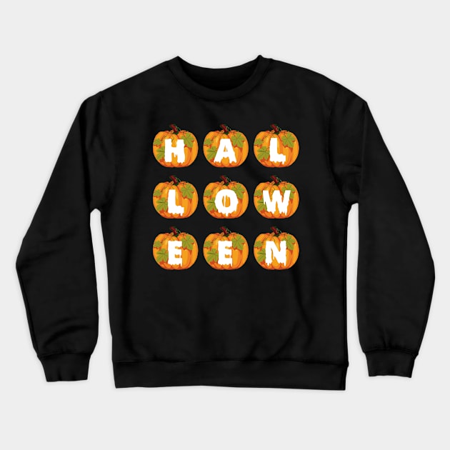 Halloween tee design birthday gift graphic Crewneck Sweatshirt by TeeSeller07